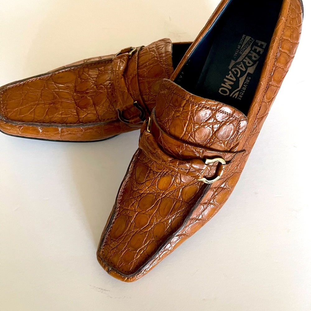 Salvatore Ferragamo Crocodile leather skin men’s shoes - Picture 2 of 9